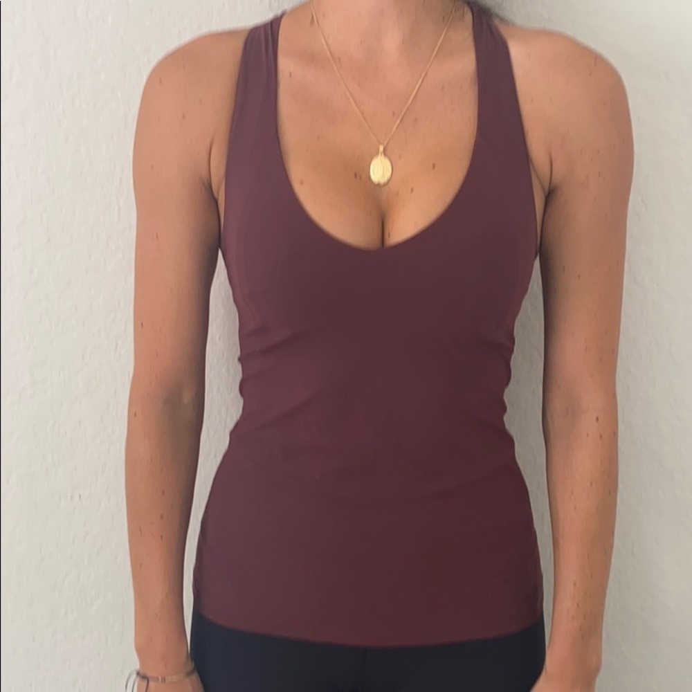 Lululemon purple sports bra tank top